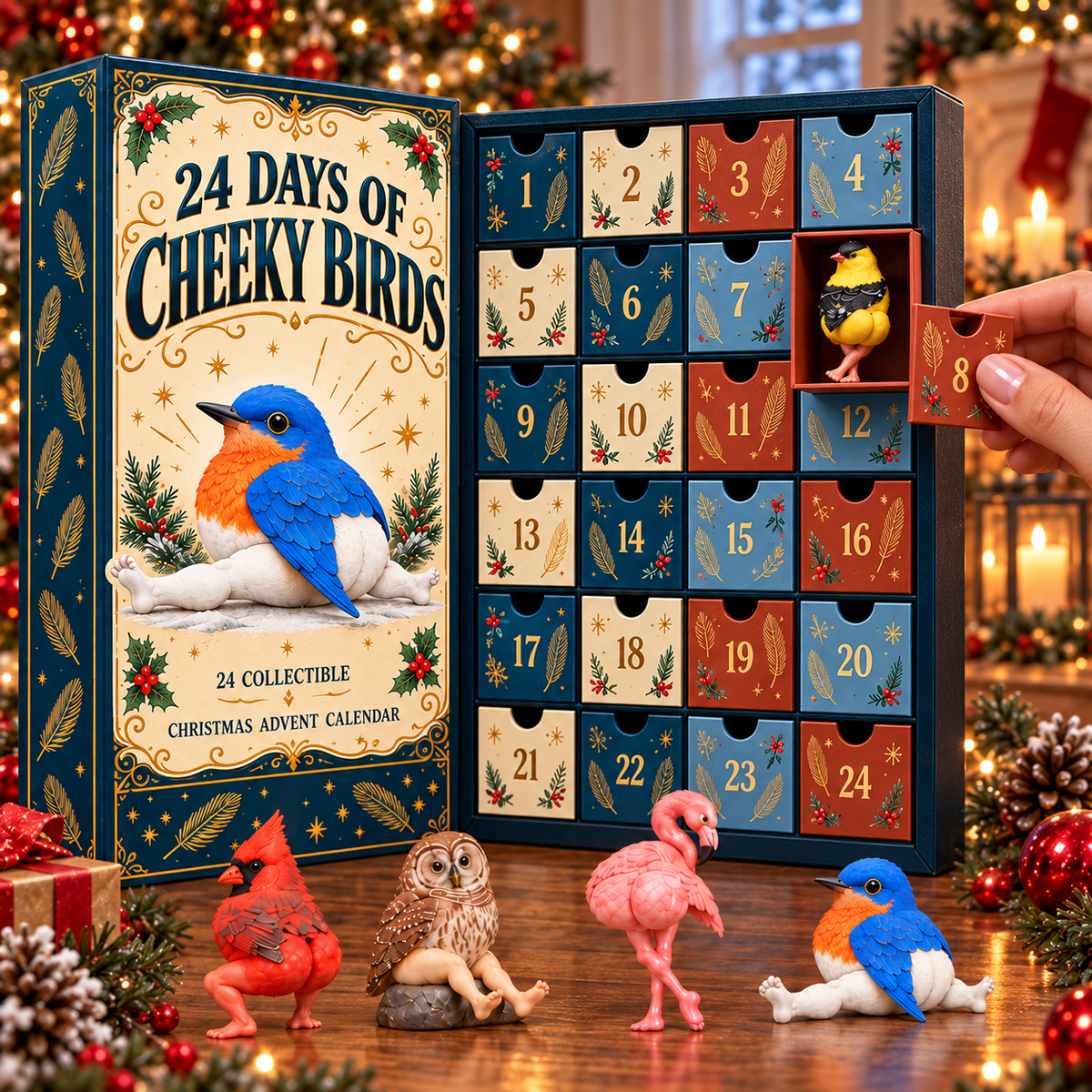 🤣🐦24 Days of Cheeky Birds – 2027 Nestmiro®Hilariously Quirky Bird Advent Calendar