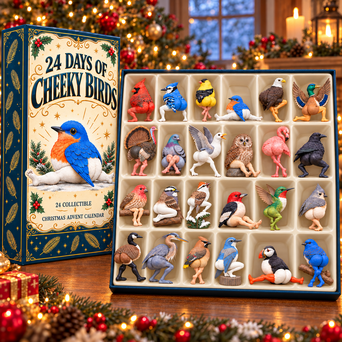 🤣🐦24 Days of Cheeky Birds – 2027 Nestmiro®Hilariously Quirky Bird Advent Calendar