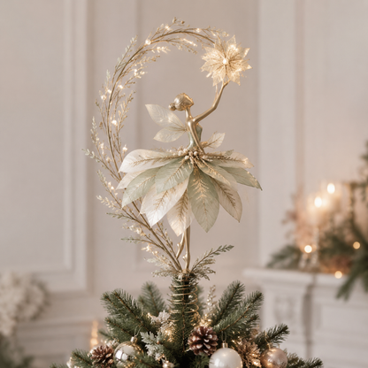 💃🌸Starlit Petal Dancer Christmas Tree Topper