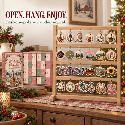 🔥🌸24 Days of Festive Stitches – Christmas Ornament Advent Calendar