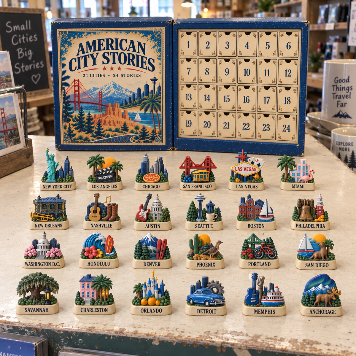 🔥24 Cities, 24 Stories – American City Keepsake Collection