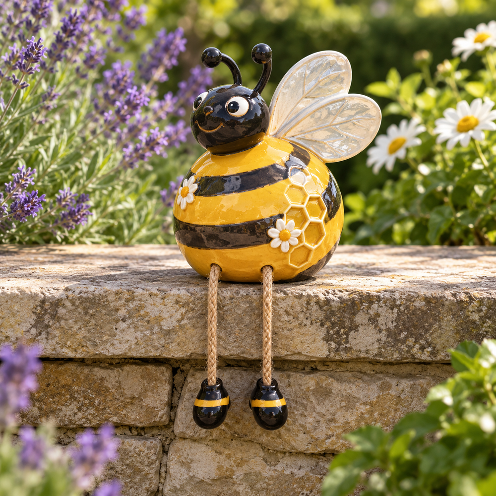 Bee dangling-leg decoration