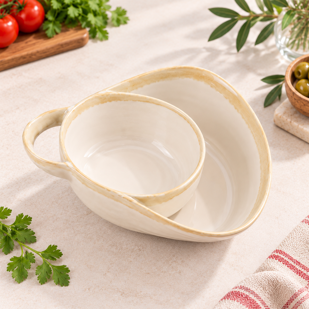 🥣2-in-1 Cereal & Snack Bowl – Keep Every Bite Fresh and Crunchy
