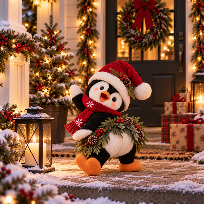 🔥🥰Jolly Waddle™ – Christmas Welcome Penguin Decorations
