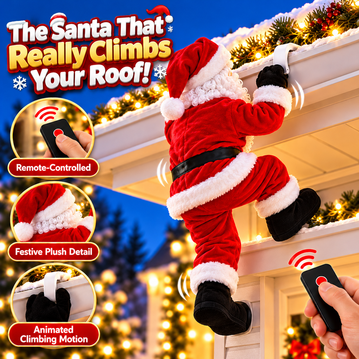 🎅🎄Santa’s Great Christmas Climb – The Ultimate Roof Adventure