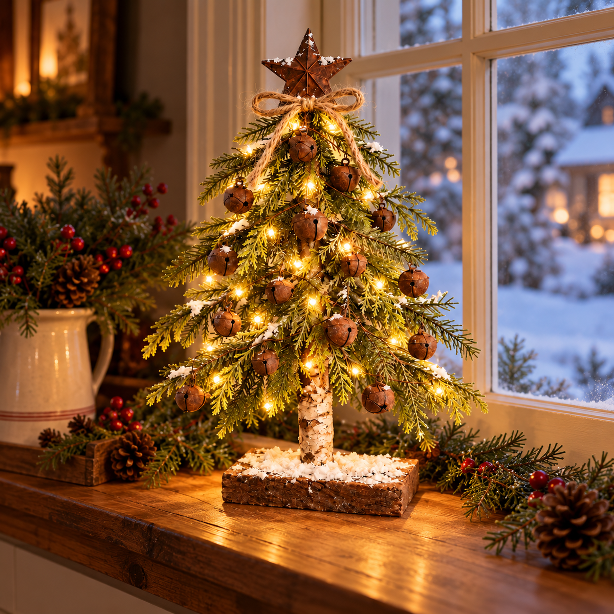 🔥🌲A Christmas to Cherish – Bells & Starlight Tree