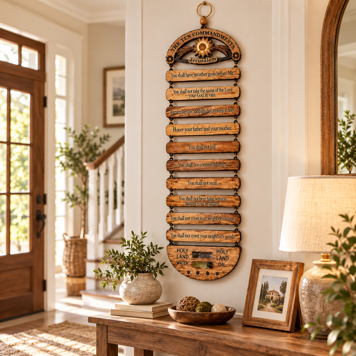 ✝️A Home Built on Faith – The Ten Commandments❤️