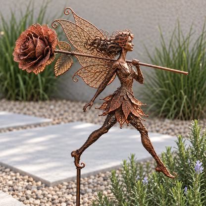 🌹 Enchanted Rose Fairies – Whimsical Garden Sculpture Collection