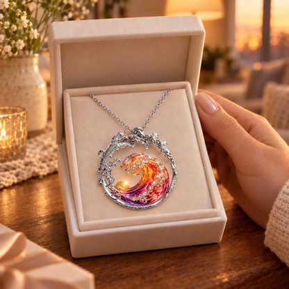🌅 Sunset Wave Necklace
