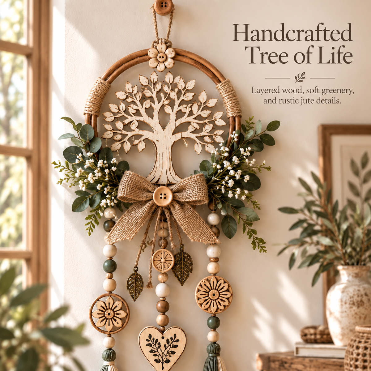 🔥😍Where Love Grows – Boho Tree of Life Decor🌲