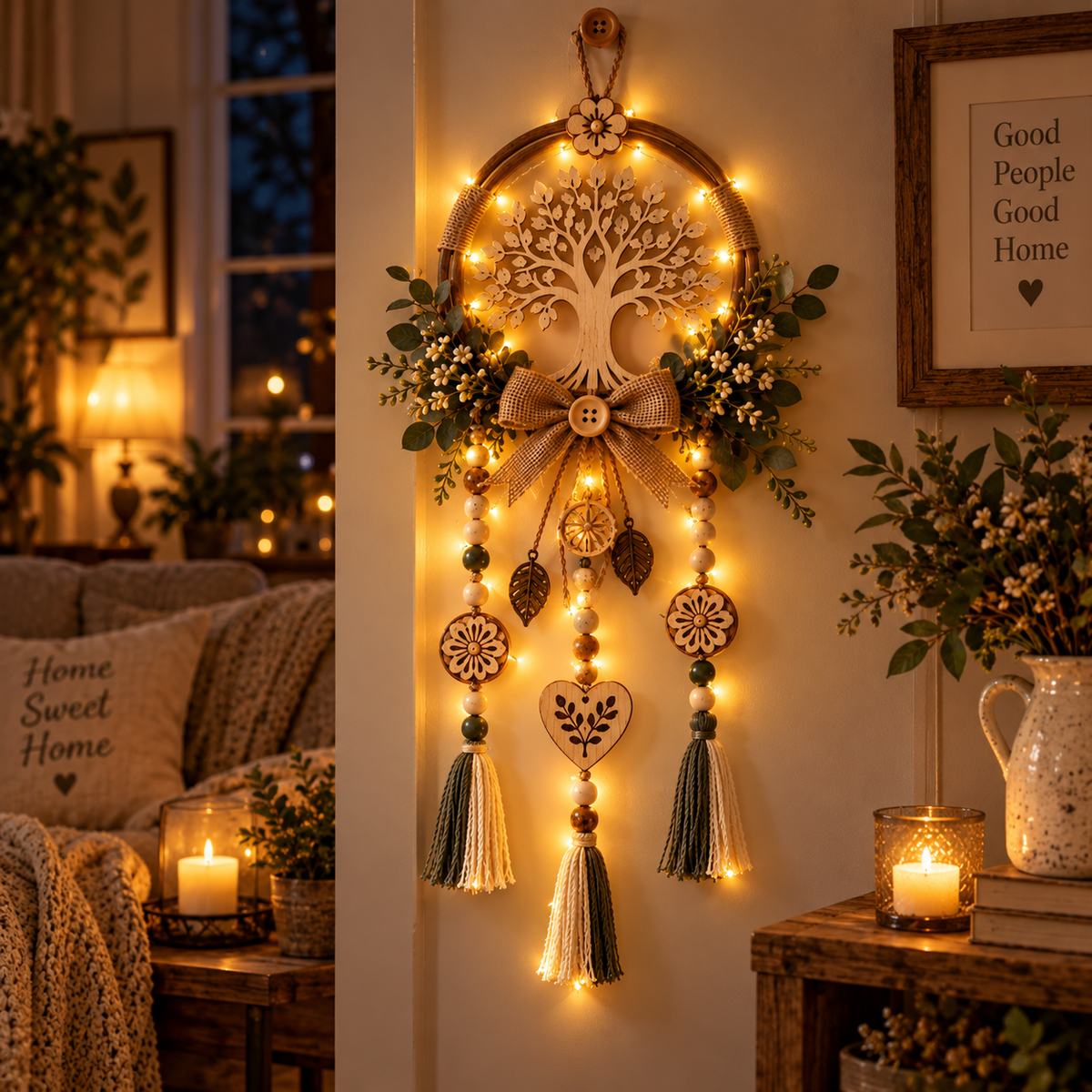 🔥😍Where Love Grows – Boho Tree of Life Decor🌲