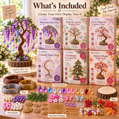 🔥😍DIY Beaded Tree Craft Kit – Handmade Home Decor🌳