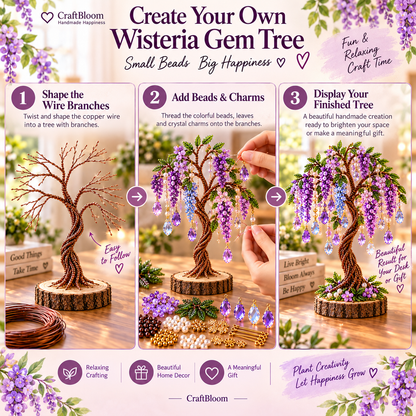 🔥😍DIY Beaded Tree Craft Kit – Handmade Home Decor🌳