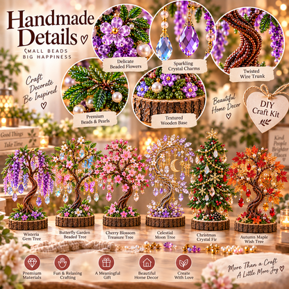 🔥😍DIY Beaded Tree Craft Kit – Handmade Home Decor🌳