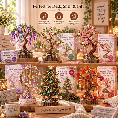 🔥😍DIY Beaded Tree Craft Kit – Handmade Home Decor🌳