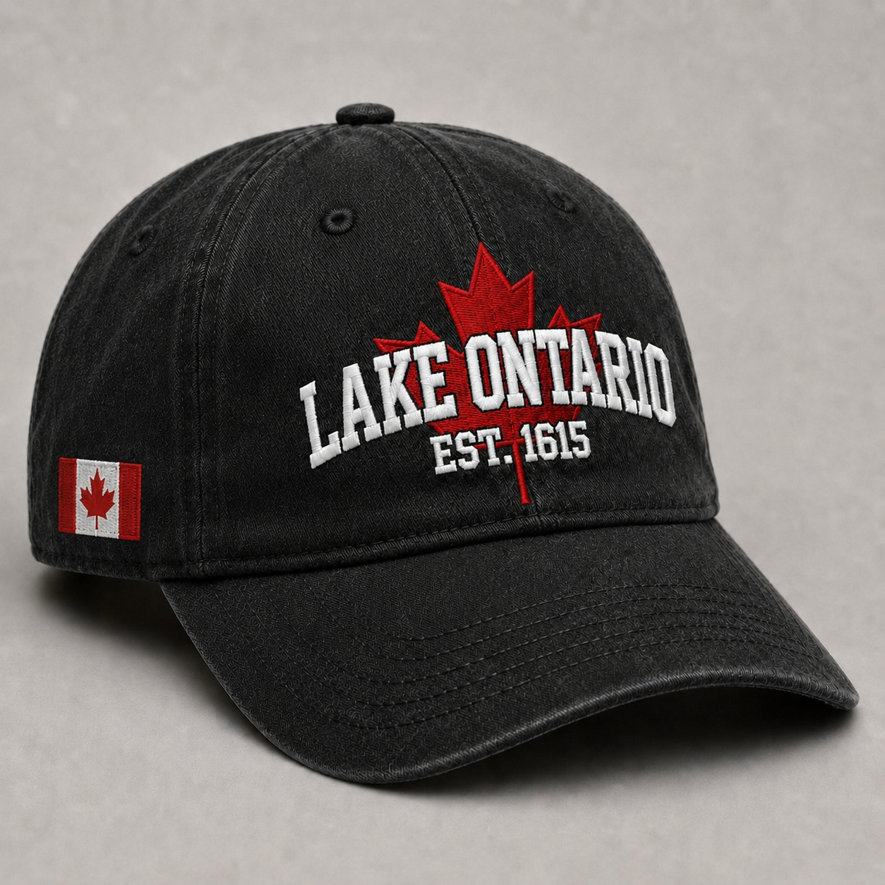 🍁 The Lake Never Leaves You – Lake Ontario Embroidered Cap