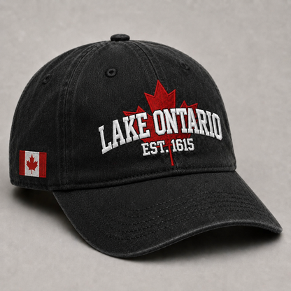 🍁 The Lake Never Leaves You – Lake Ontario Embroidered Cap