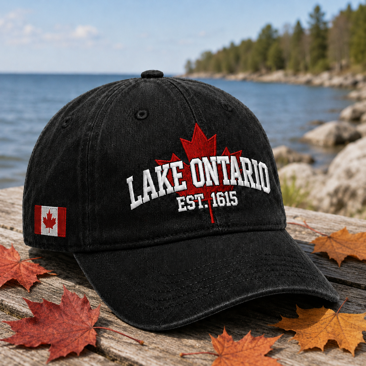 🍁 The Lake Never Leaves You – Lake Ontario Embroidered Cap