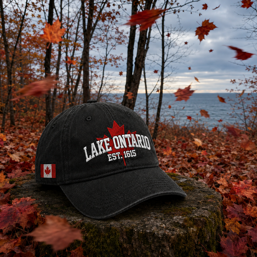 🍁 The Lake Never Leaves You – Lake Ontario Embroidered Cap