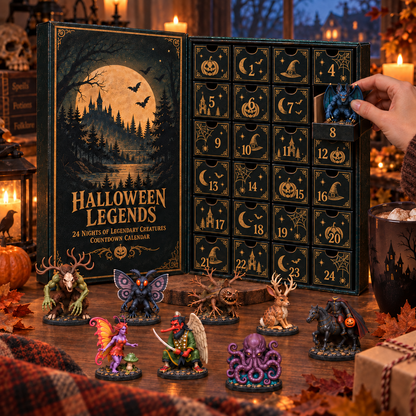 🎃🦍 Halloween Legends – 24-Day Legendary Creatures Countdown Calendar