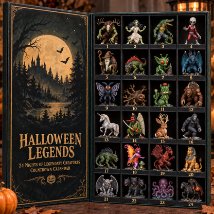 🎃🦍 Halloween Legends – 24-Day Legendary Creatures Countdown Calendar