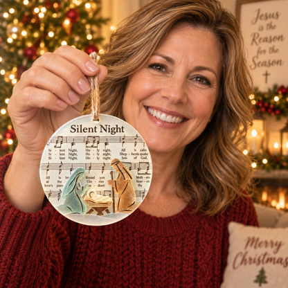 🎅Christmas Hymn Keepsake Ornaments--🎶 Timeless Songs of Faith for Your Tree
