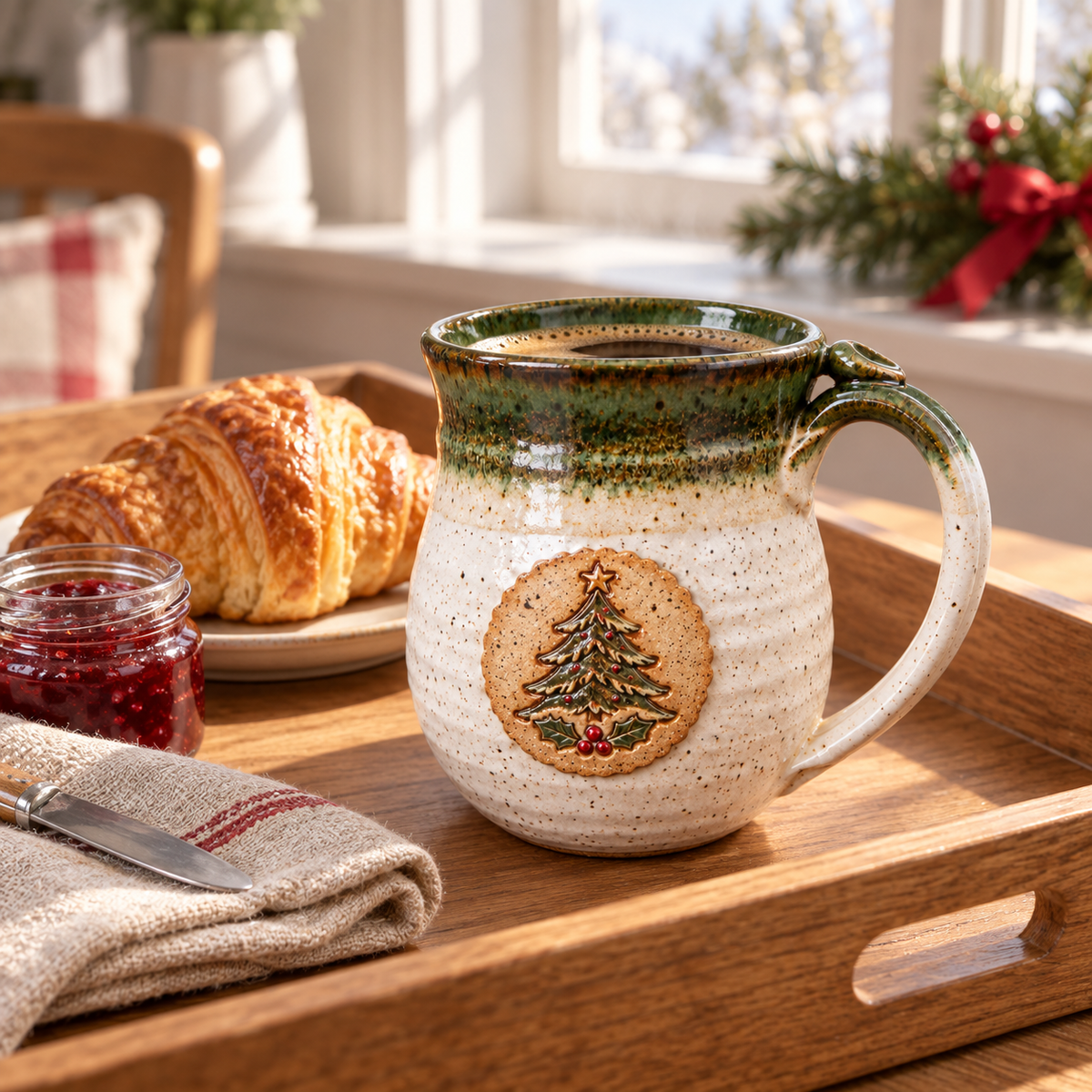 🎄 Cozy Christmas Tree Mug - Larger size!! | 14 ounces