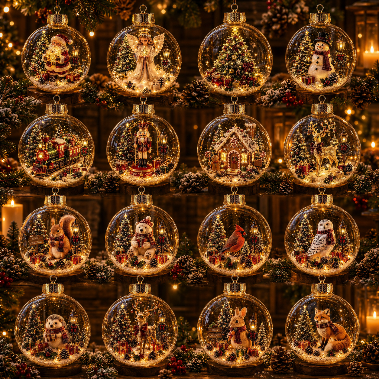 🔥2027 Enchanted Christmas Ornament – A Mini Winter Wonderland That Glows