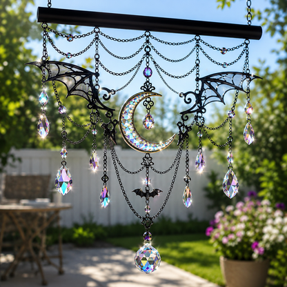 🕷️ Handmade 3D Crystal Spiderweb Suncatcher | Ready-to-Hang Window Decor