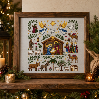 ✝️ Blessed Nativity Cross Stitch Pattern