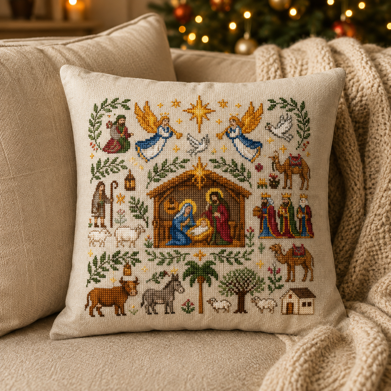 ✝️ Blessed Nativity Cross Stitch Pattern