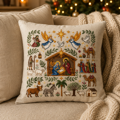 ✝️ Blessed Nativity Cross Stitch Pattern