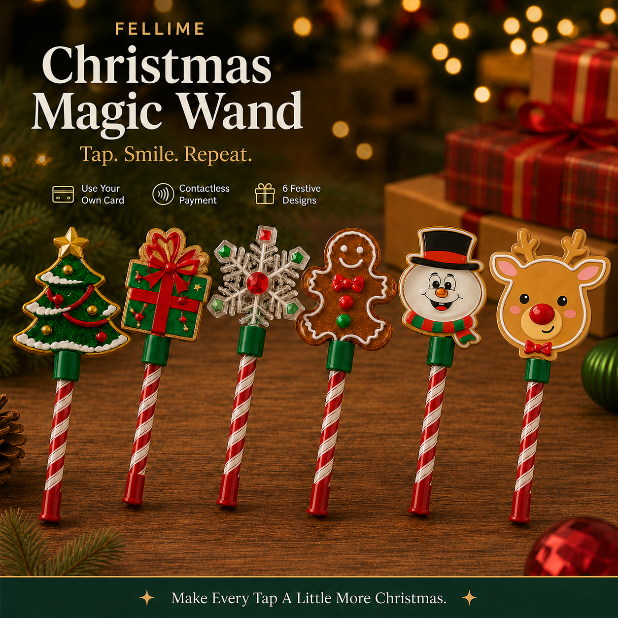 🎄Christmas Magic Wand | Tap To Pay, But Make It Magical