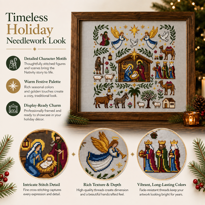 ✝️ Blessed Nativity Cross Stitch Pattern