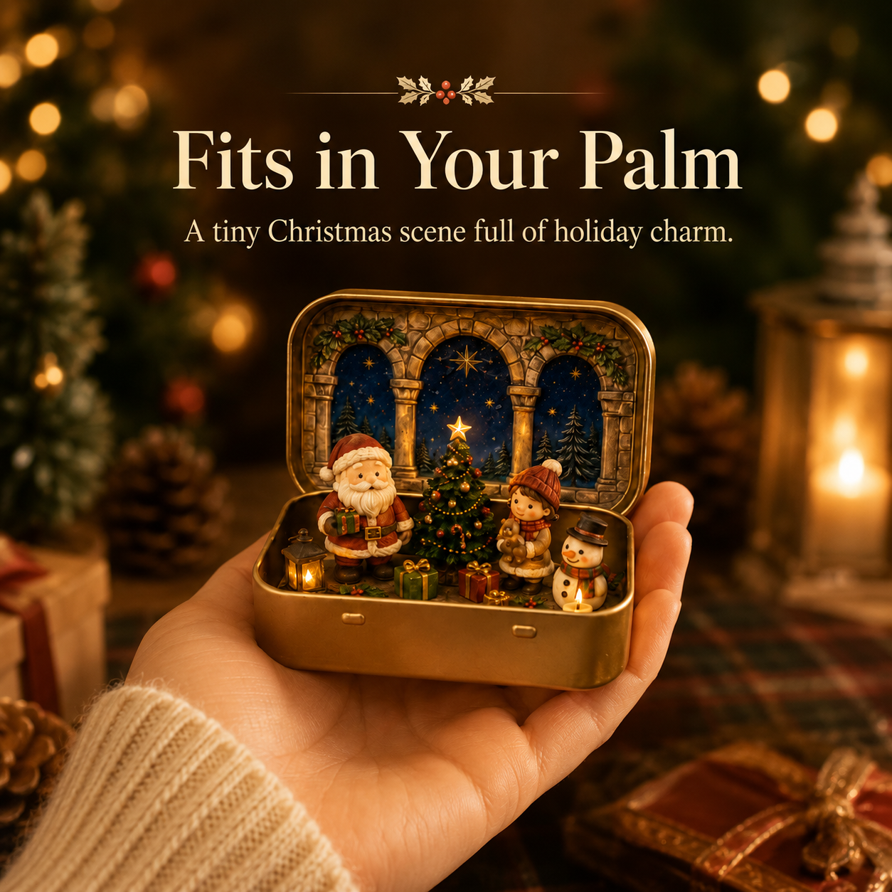 🎄 A Tiny Christmas Wonderland in a Tin