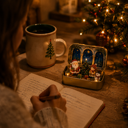 🎄 A Tiny Christmas Wonderland in a Tin