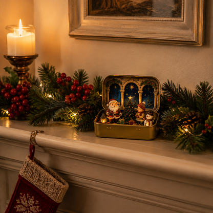 🎄 A Tiny Christmas Wonderland in a Tin