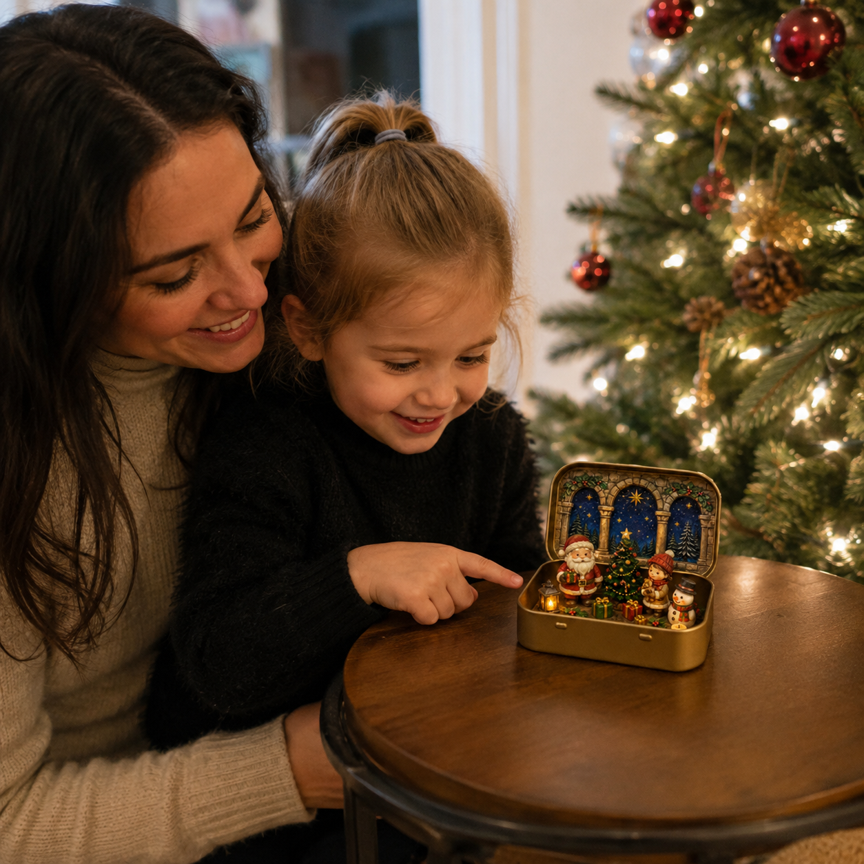 🎄 A Tiny Christmas Wonderland in a Tin
