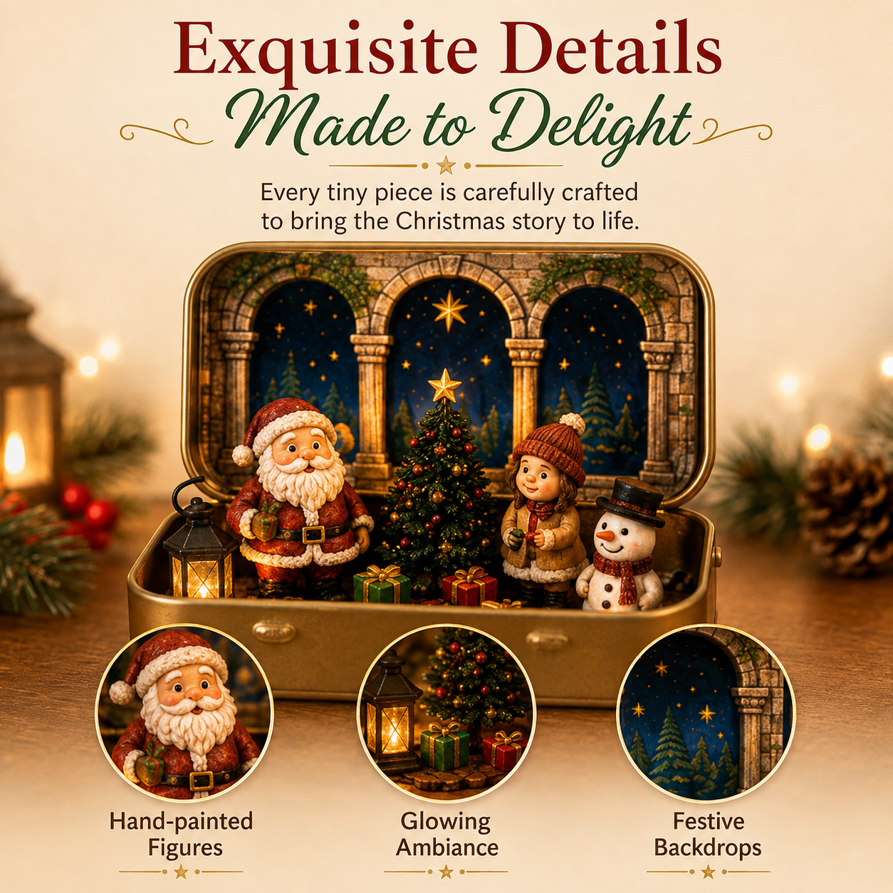 🎄 A Tiny Christmas Wonderland in a Tin