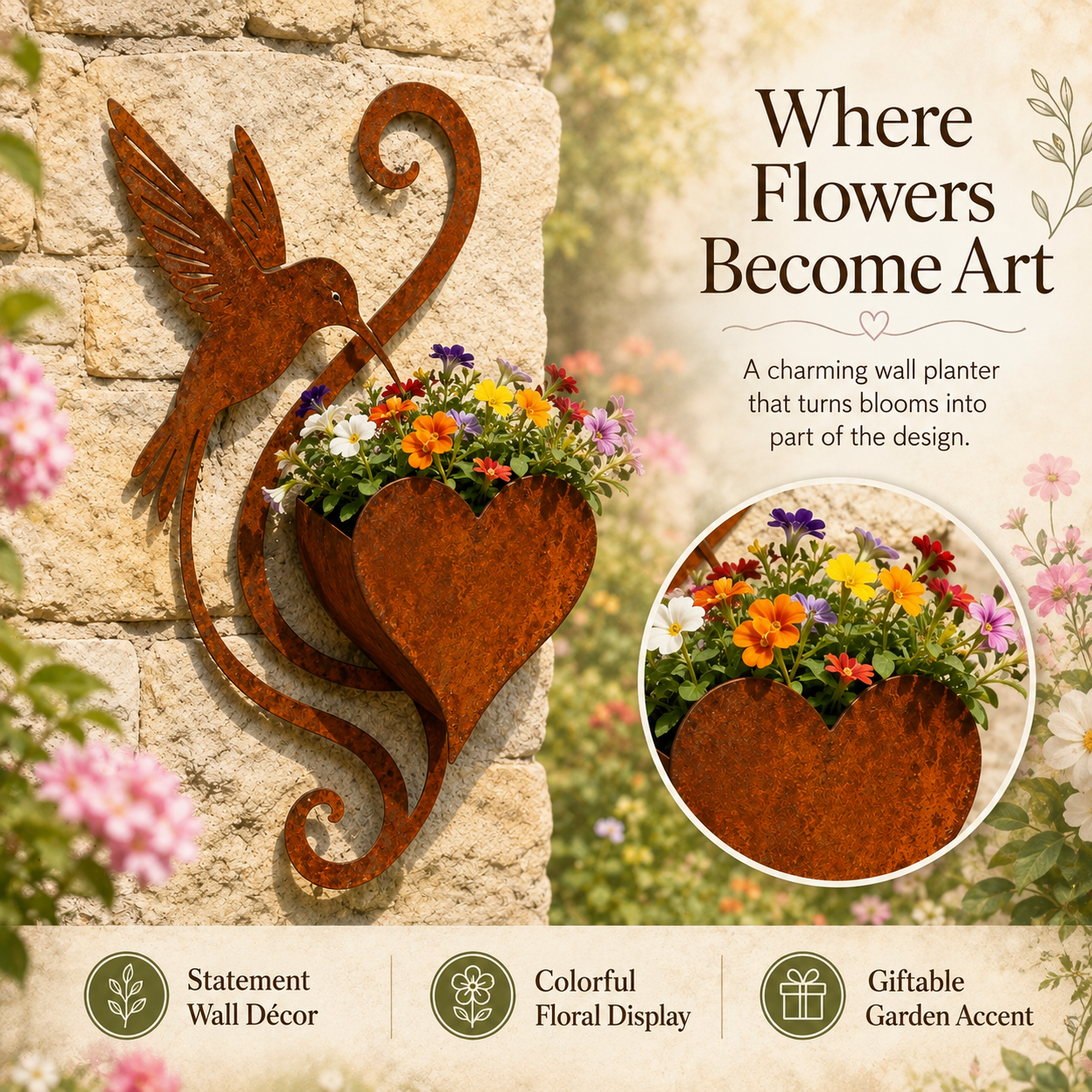 🌸Where Flowers Become Art Wall Planters