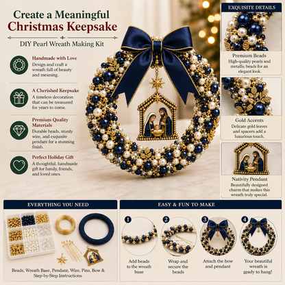 🎄Christmas Wreath Craft Kit – Make a Holiday Keepsake