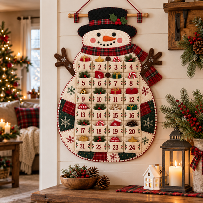 🎄DIY Christmas Advent Calendar – 24-Pocket Wall Hanging | 5 Designs