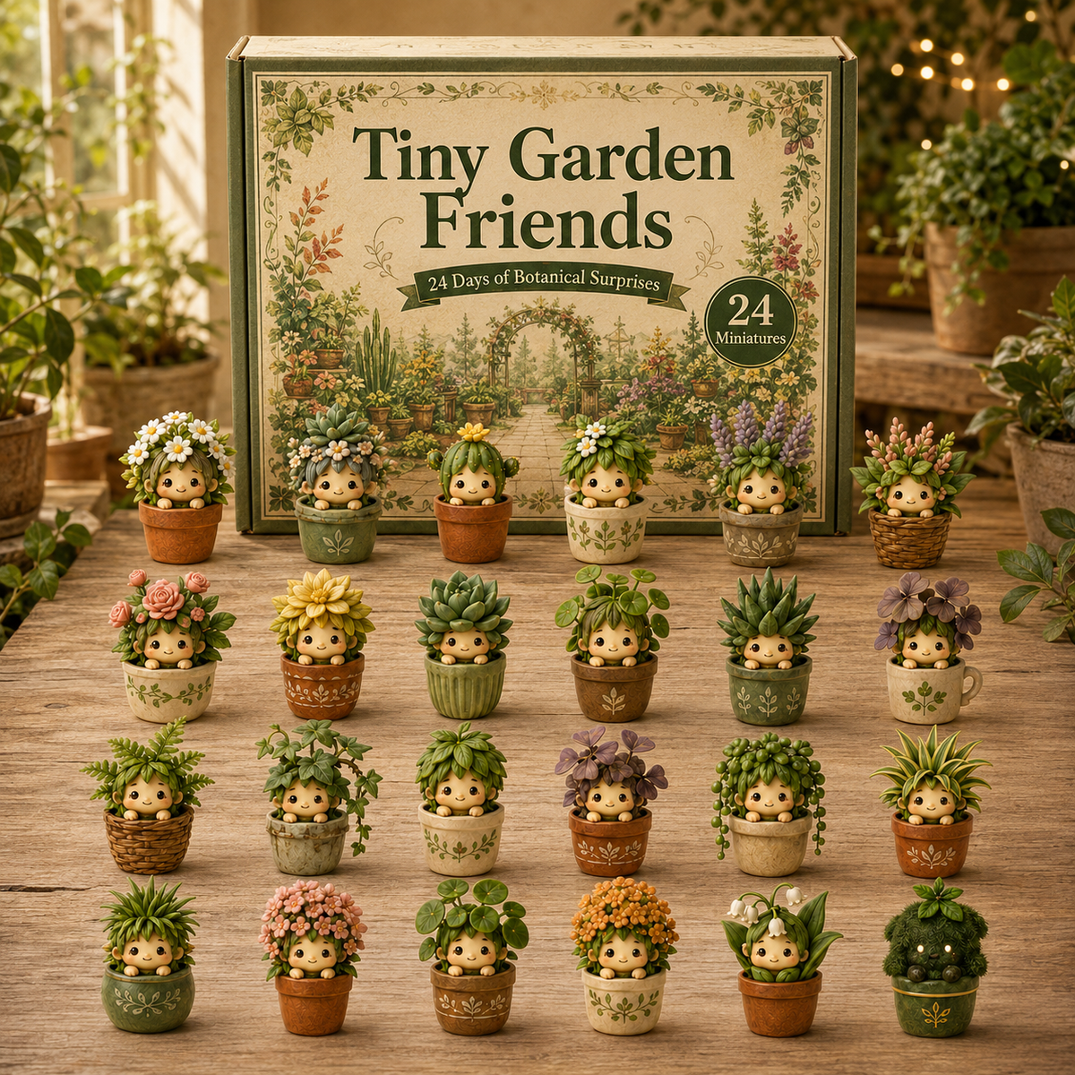 🔥🪴Tiny Garden Friends – 24 Days of Botanical Surprises