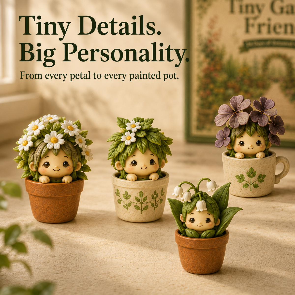 🔥🪴Tiny Garden Friends – 24 Days of Botanical Surprises