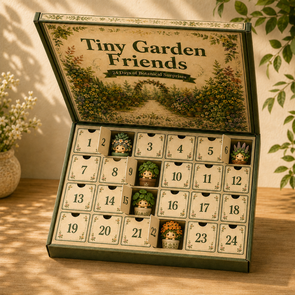 🔥🪴Tiny Garden Friends – 24 Days of Botanical Surprises