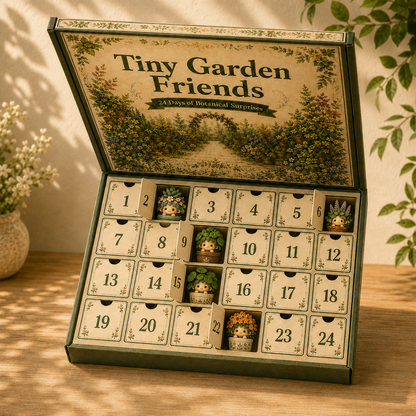 🔥🪴Tiny Garden Friends – 24 Days of Botanical Surprises