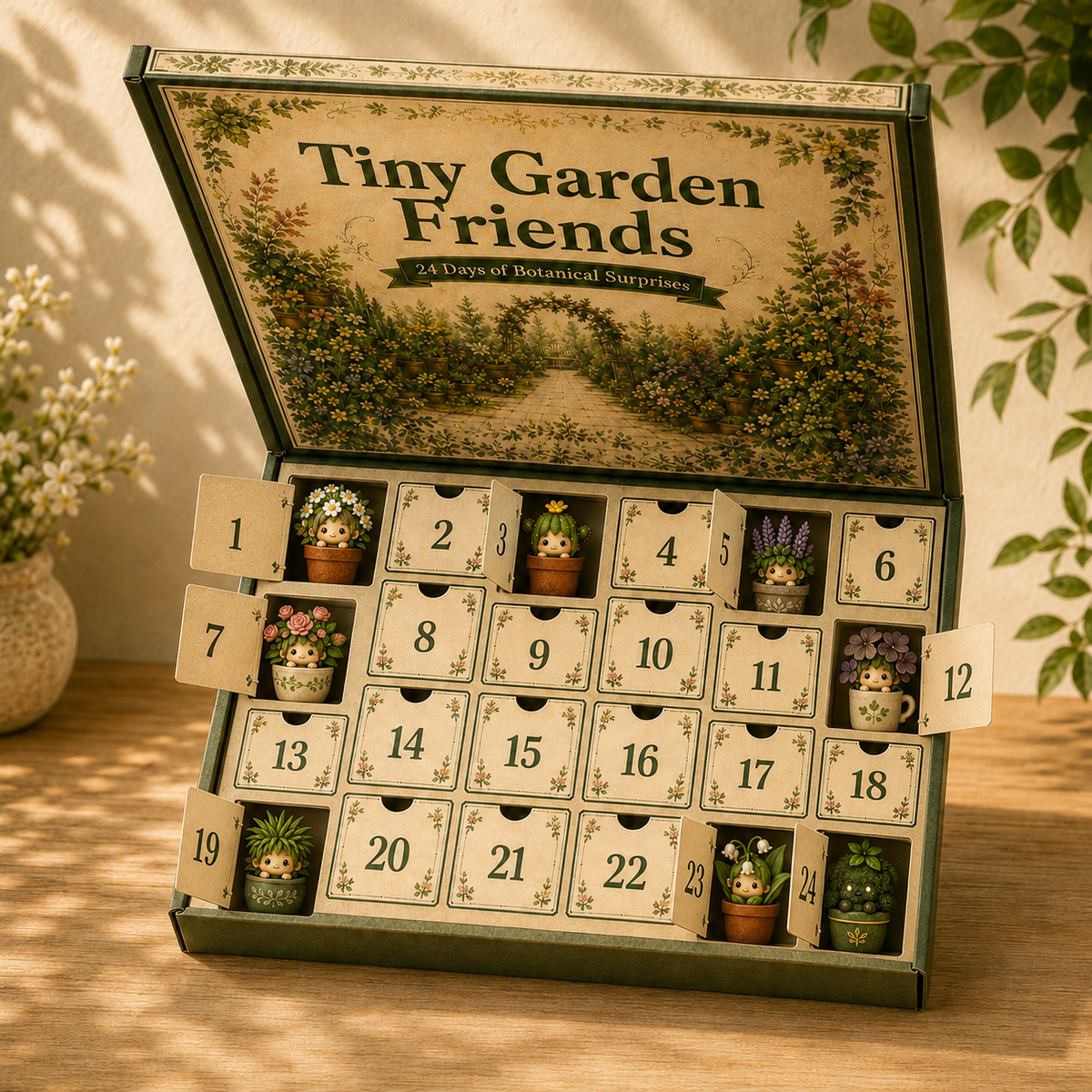 🔥🪴Tiny Garden Friends – 24 Days of Botanical Surprises