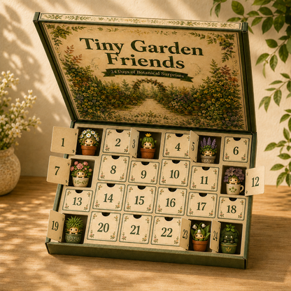 🔥🪴Tiny Garden Friends – 24 Days of Botanical Surprises