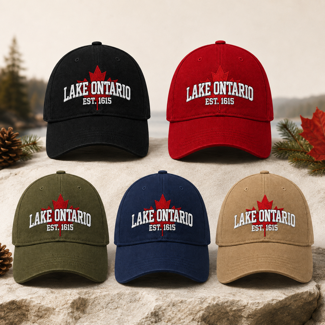 ❤️Lake Ontario Forever – 2027 Nestmiro®Heritage Embroidered Cap🍁
