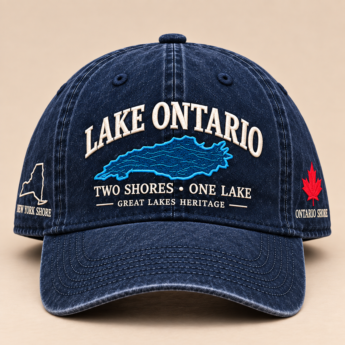 🔥😍Lake Ontario Heritage Cap – Two Shores, One Lake